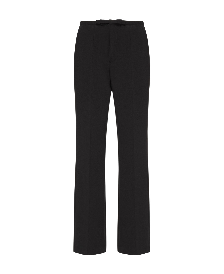 Red Valentino Bow Knot Details Casual Pants In Black