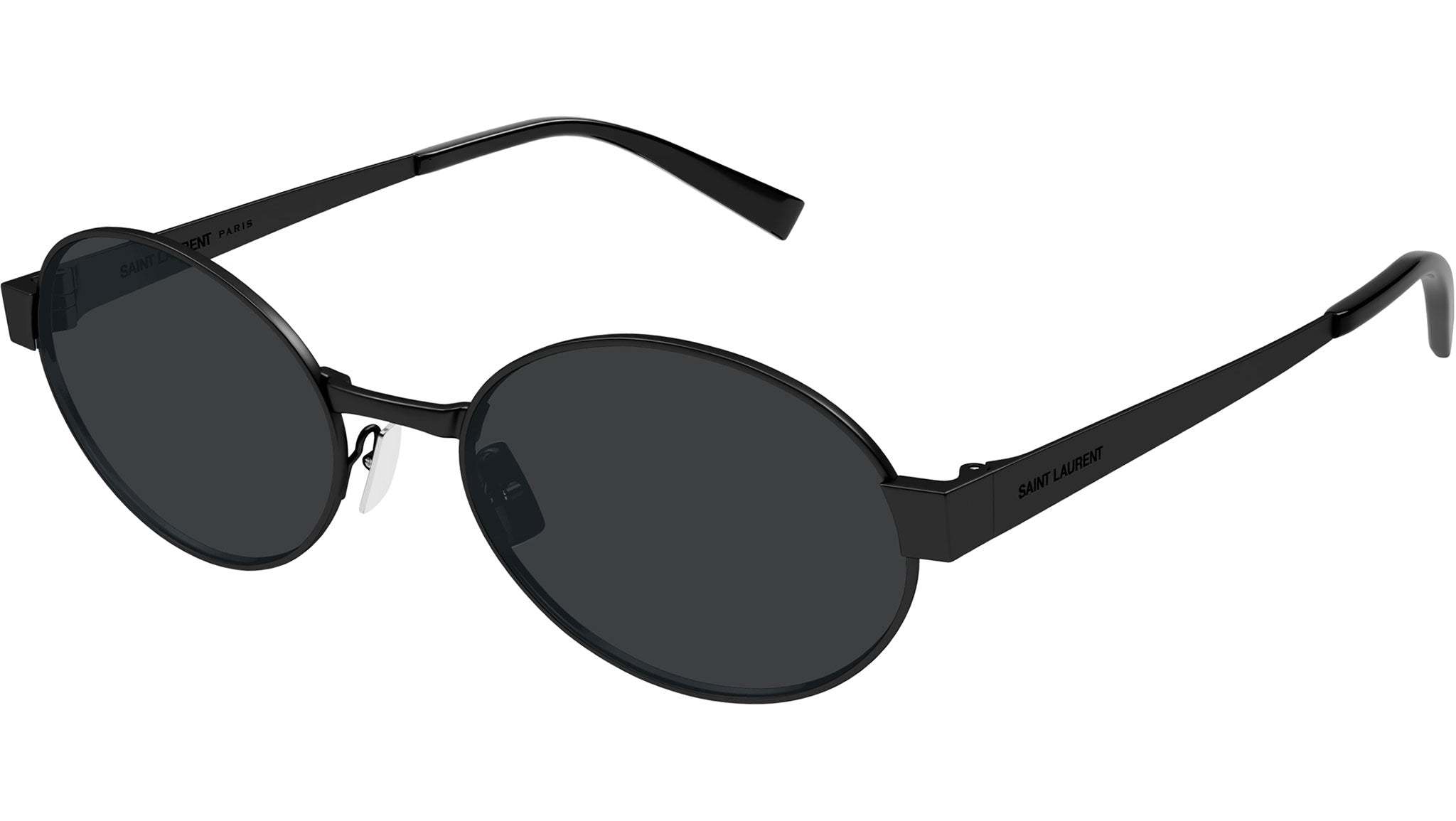 Saint Laurent Eyewear Oval Frame Sunglasses In Black
