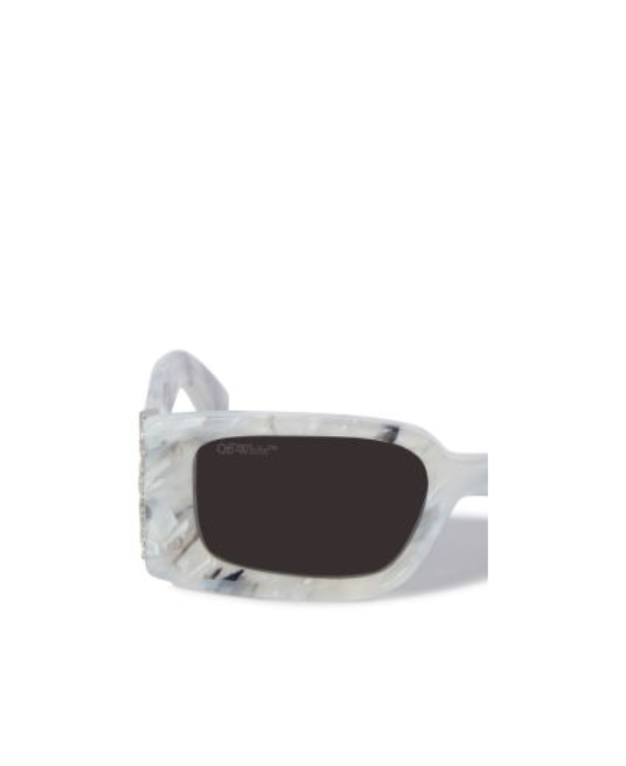 Off-white Roma Rectangle-frame Sunglasses In Black