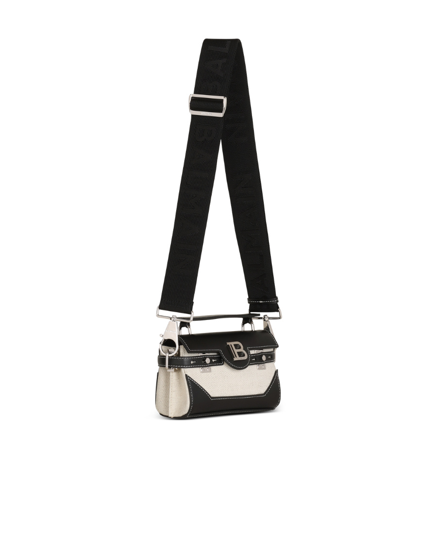 Balmain B-buzz 19 Shoulder Bag In Black