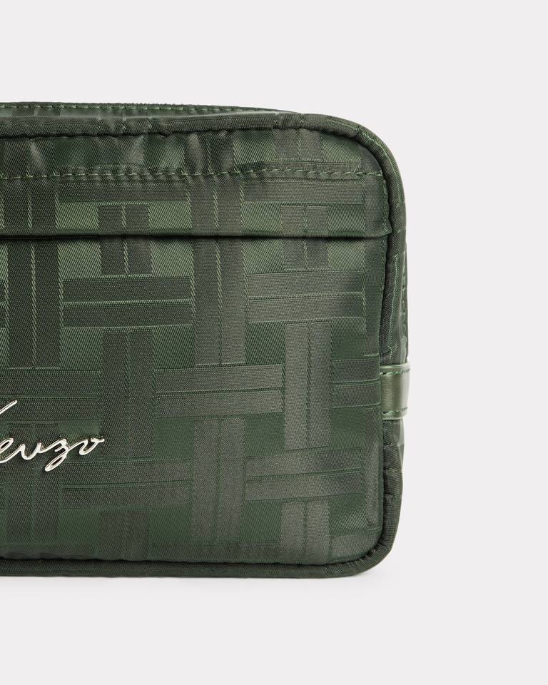 Kenzo Monogram-pattern Belt Bag In Green
