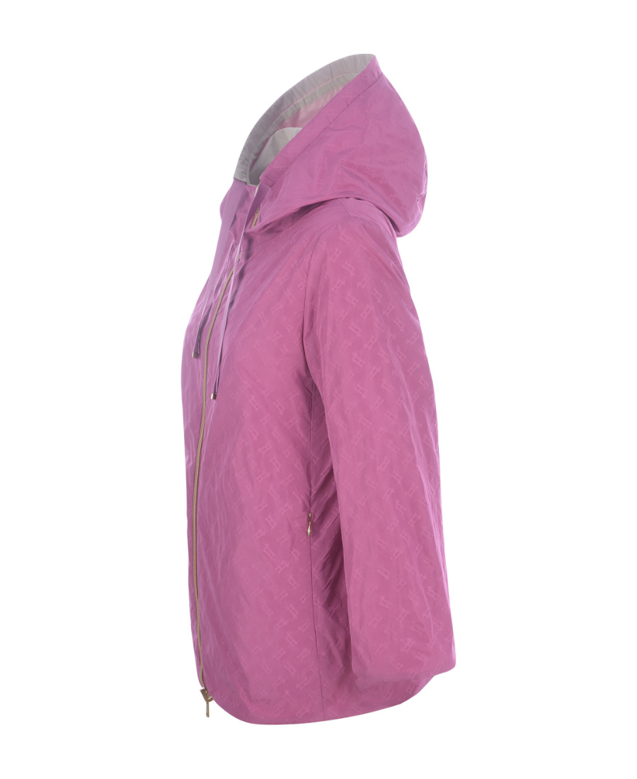 Herno Reversible Zipped Hooded Jacket In Gray