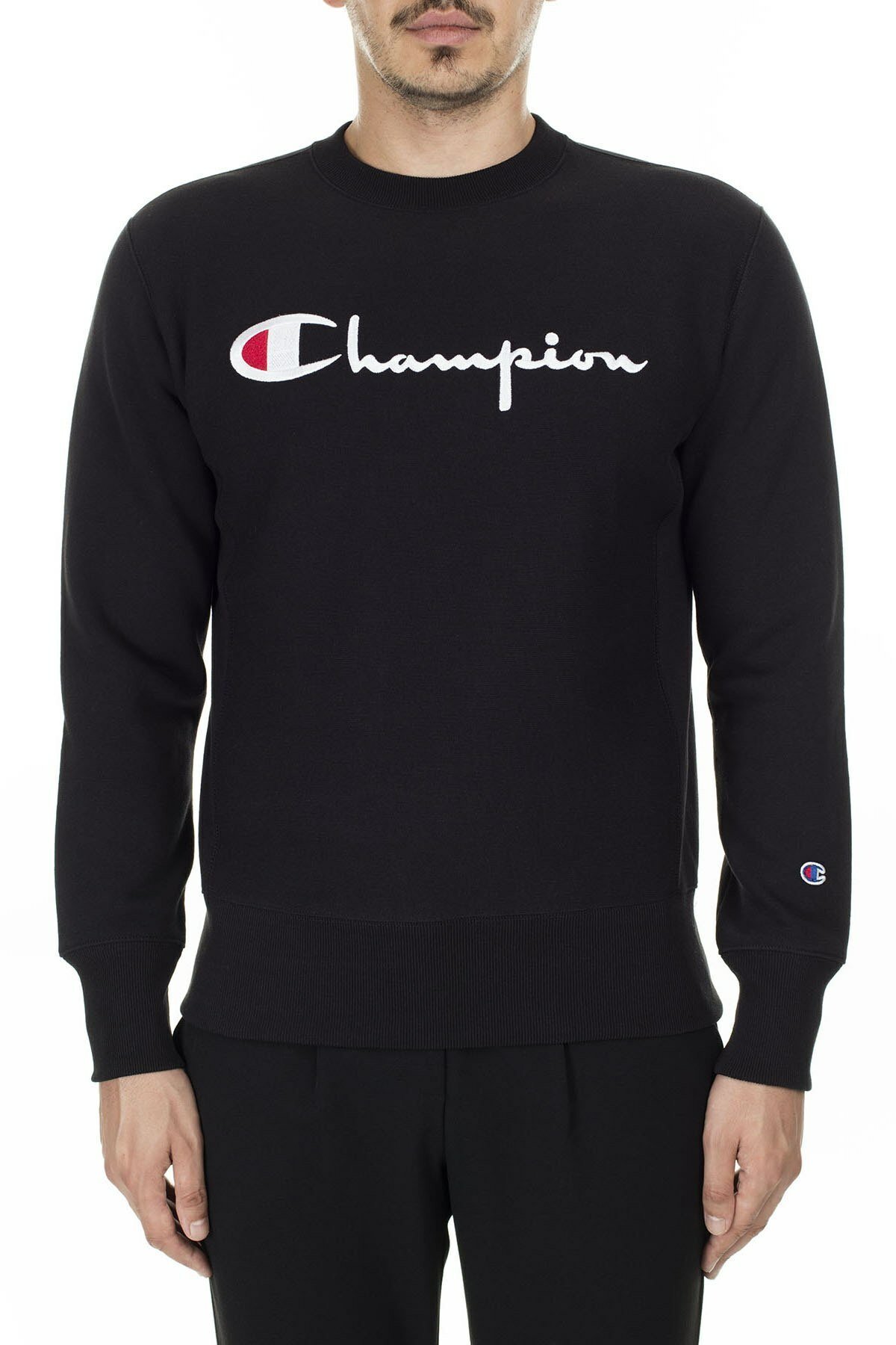 Champion Printed Pattern Pullover In Black