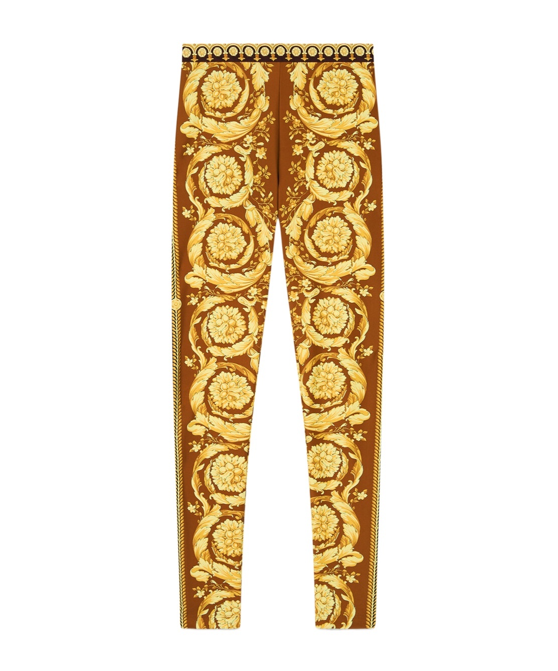 Versace Barocco Print Leggings In Multi