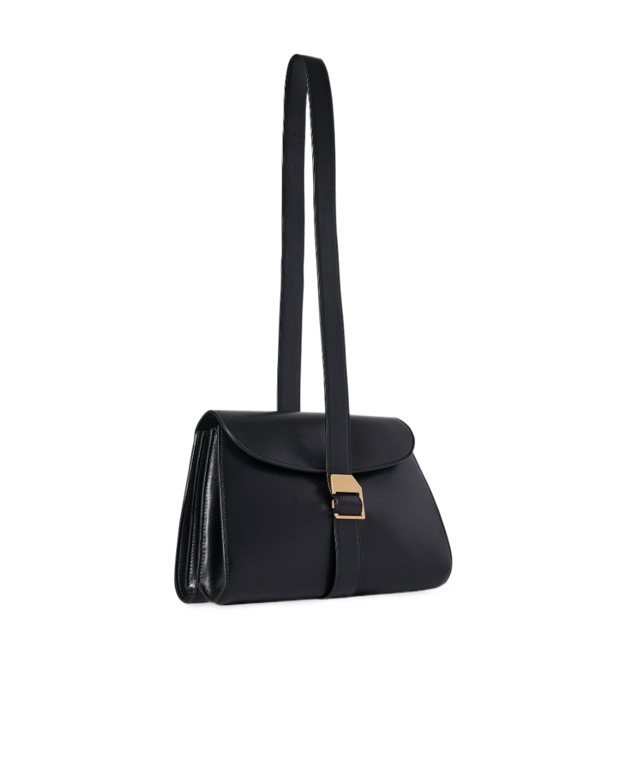 The Row Logo Shoulder Bag In Black