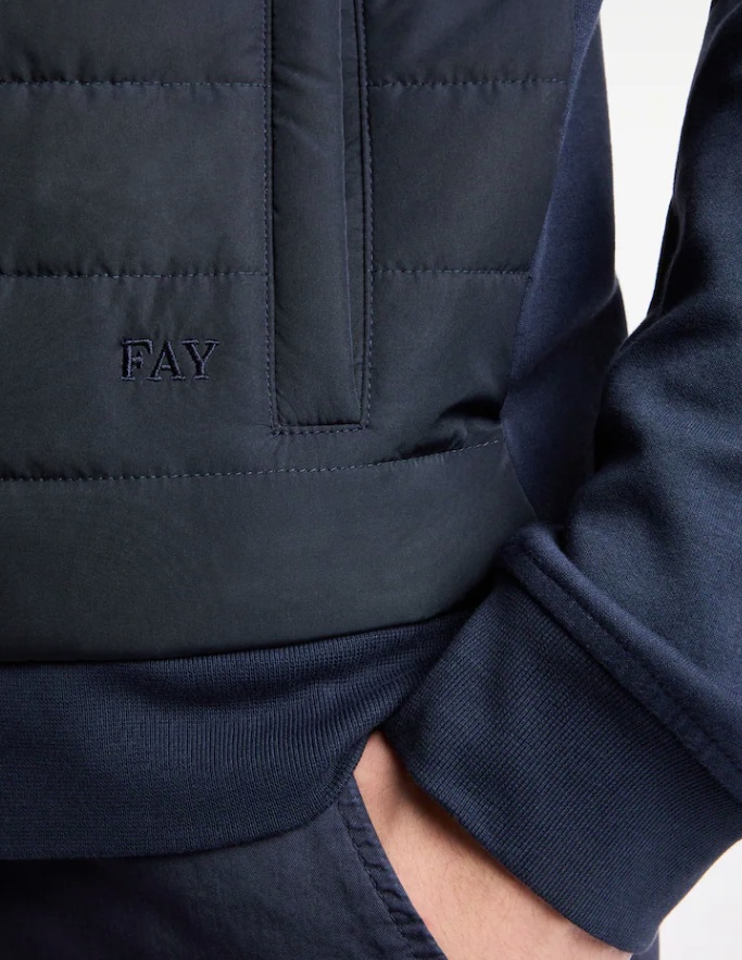 FAY FAY QUILTED ZIP-UP JACKET