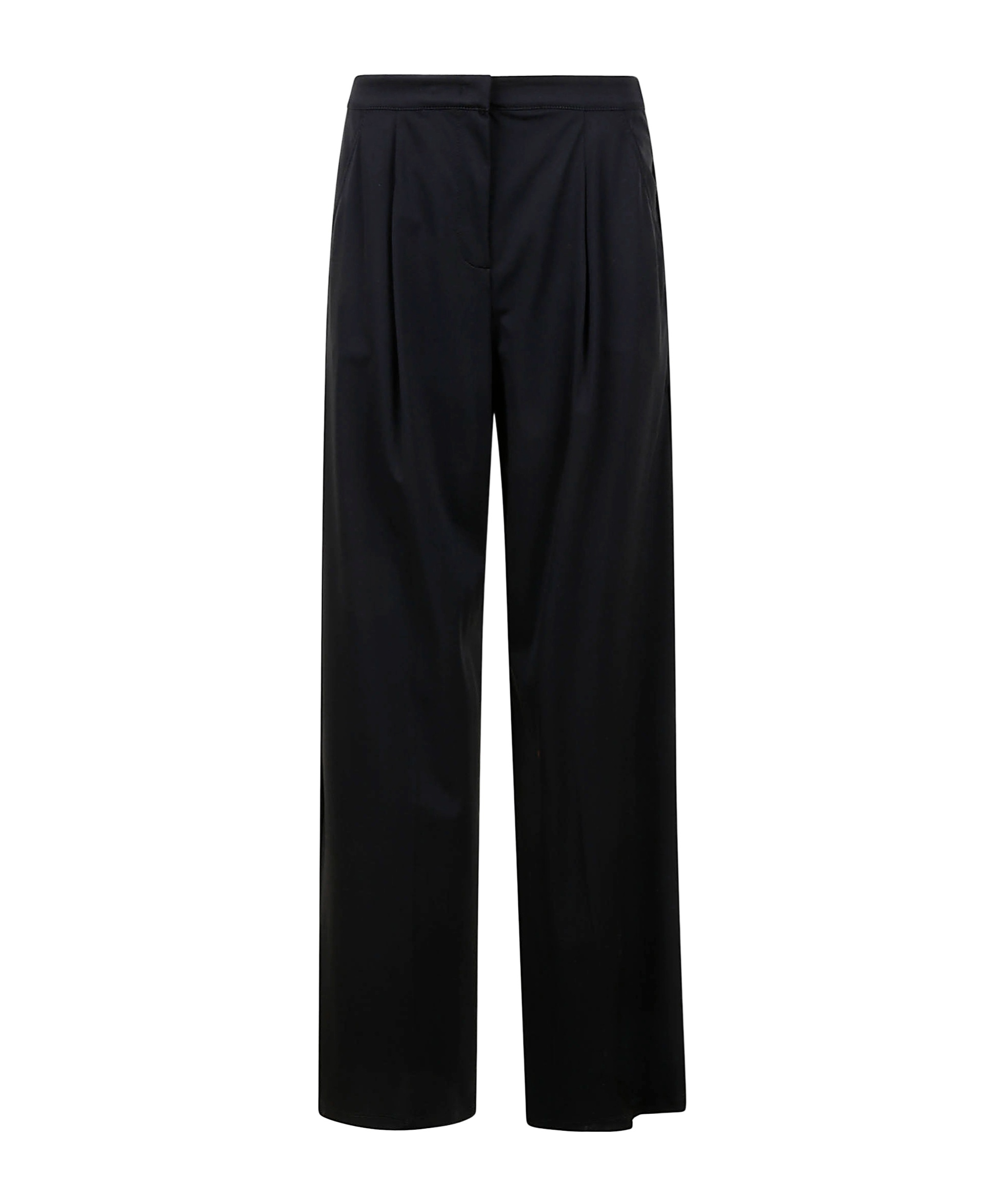 Max Mara Pleated Casual Pants In Black