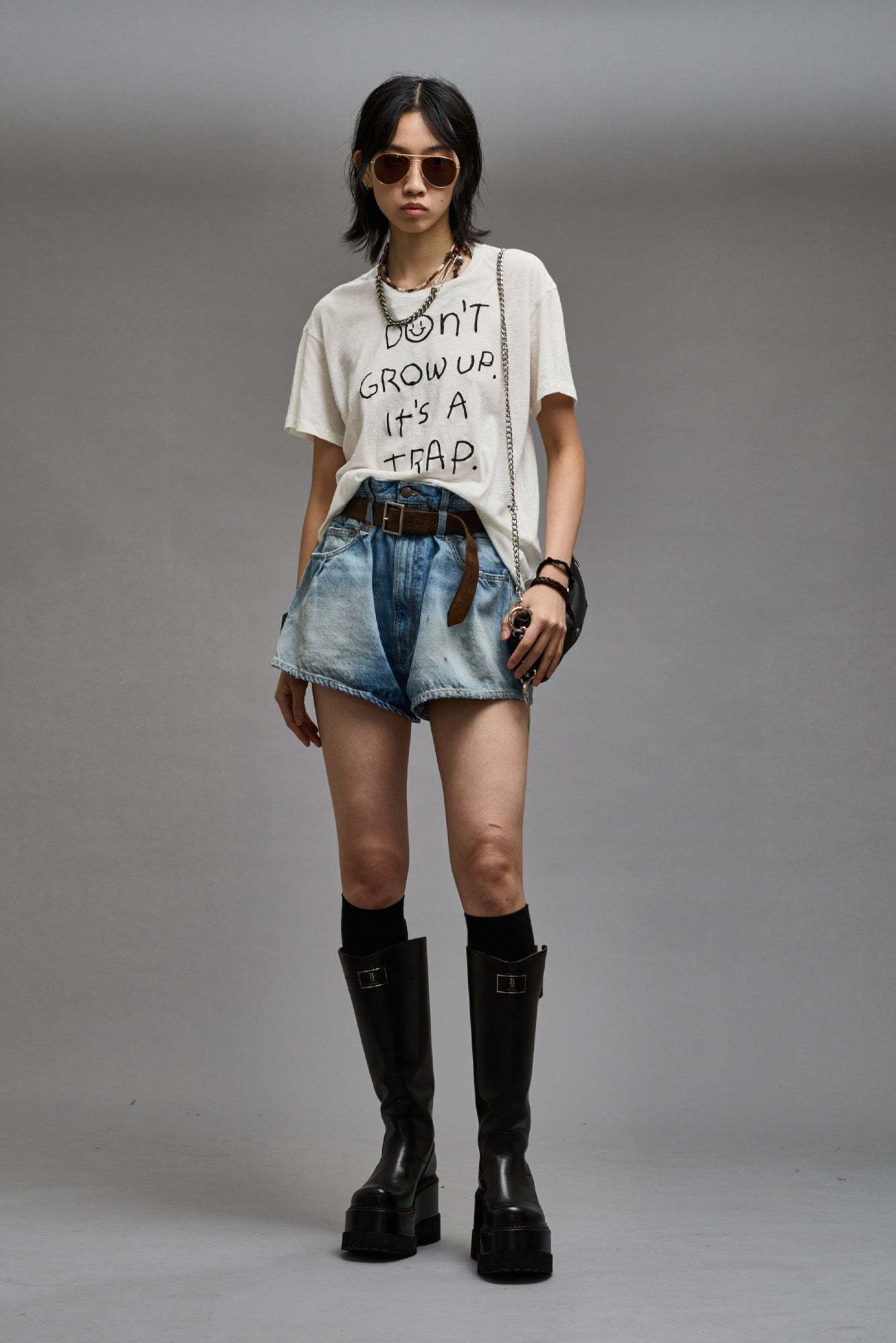 Shop R13 Slogan-print T-shirt In White