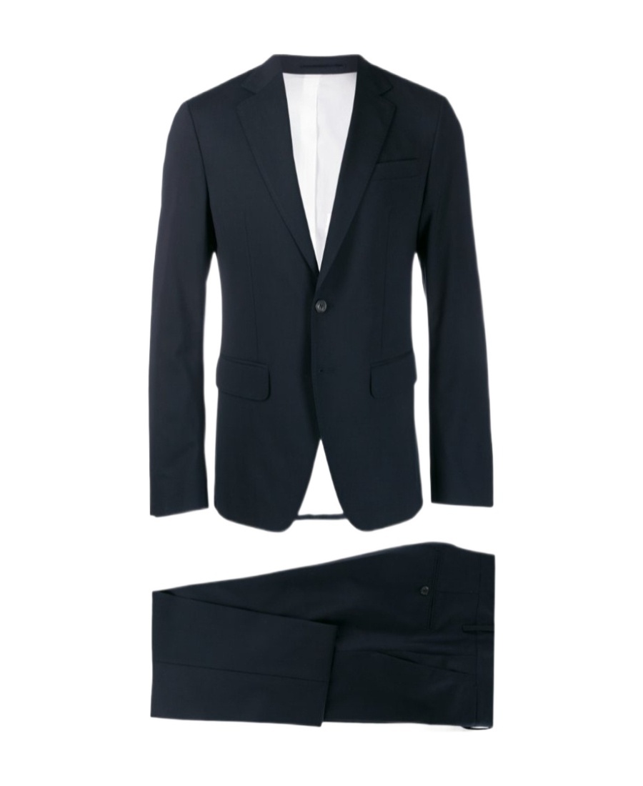 Dsquared2 Paris Fit Single Breasted Wool Suit In Black