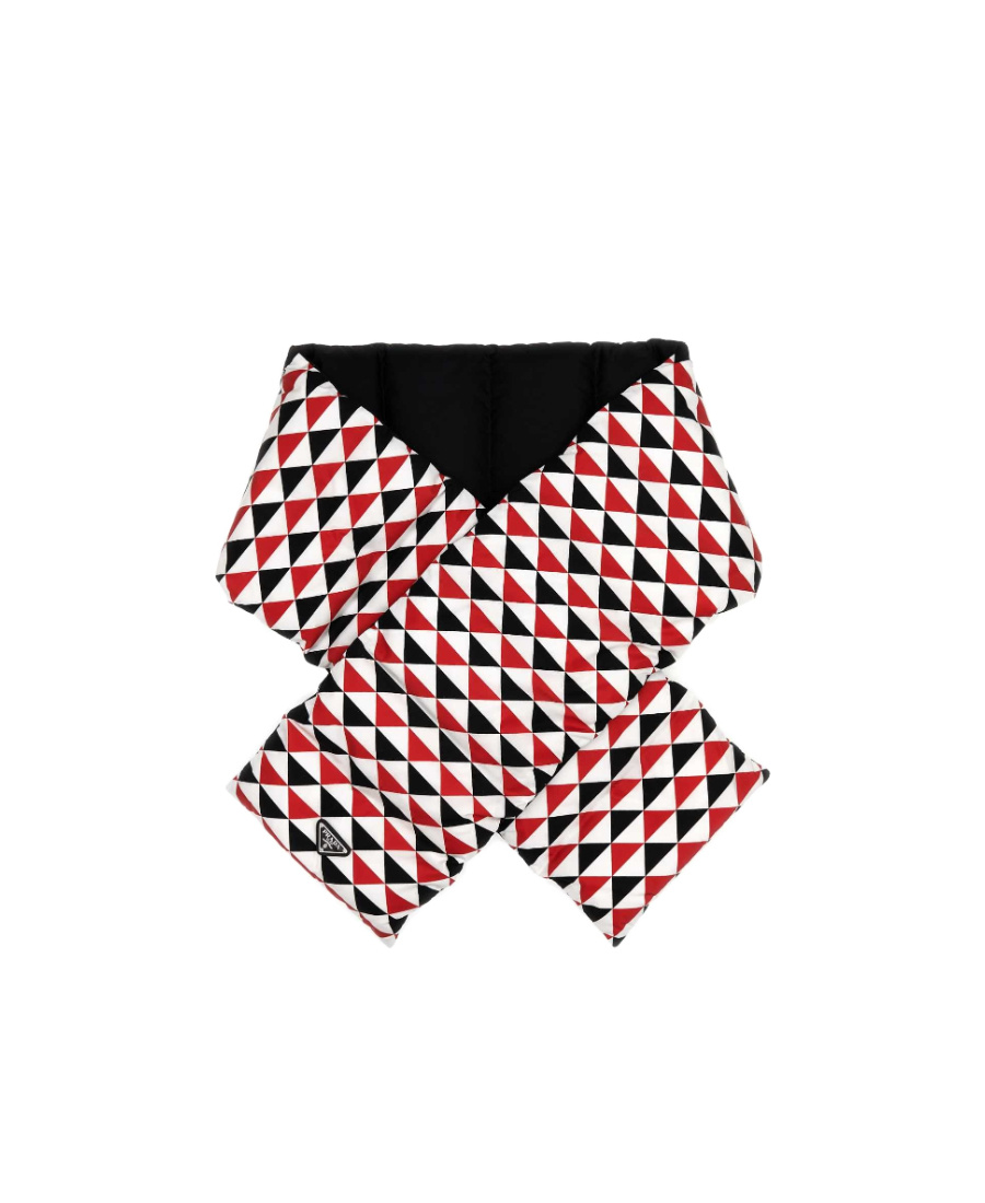 Prada Collision Color Double-sided Scarf In Multicolor