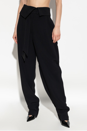 Attico High Waist Casual Pants In Black