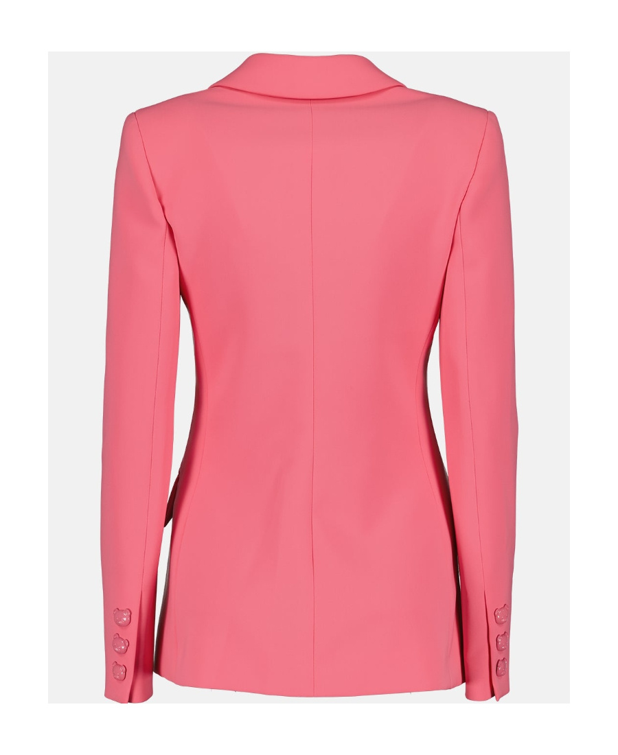Moschino Long Sleeved Suit Jacket In Pink
