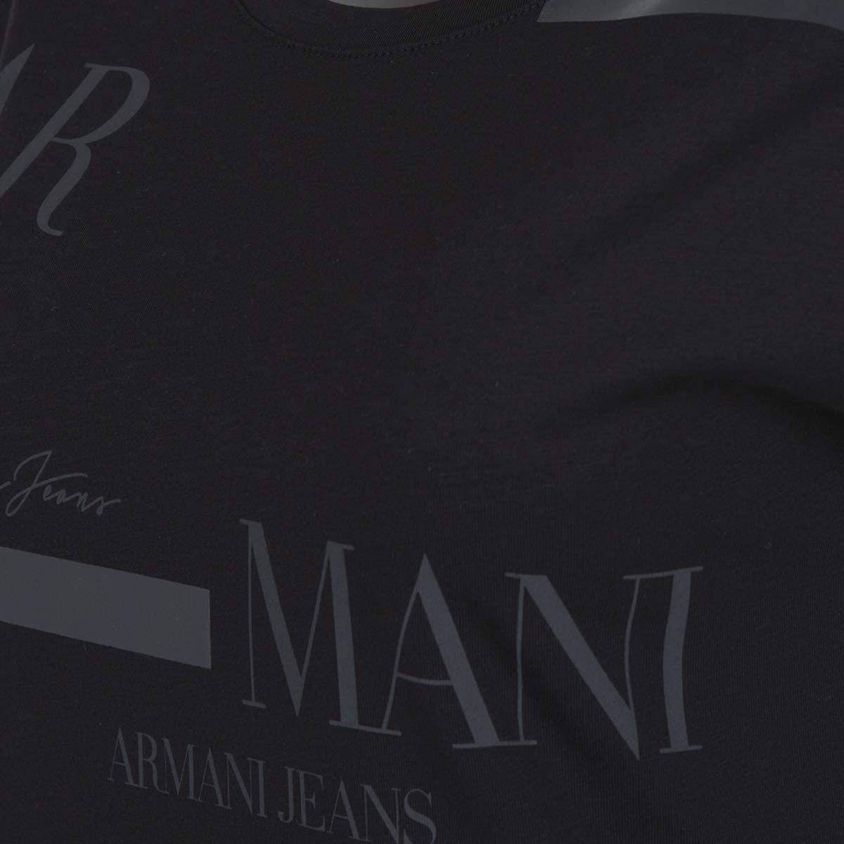 Shop Armani Jeans Logo Details T-shirt In Black
