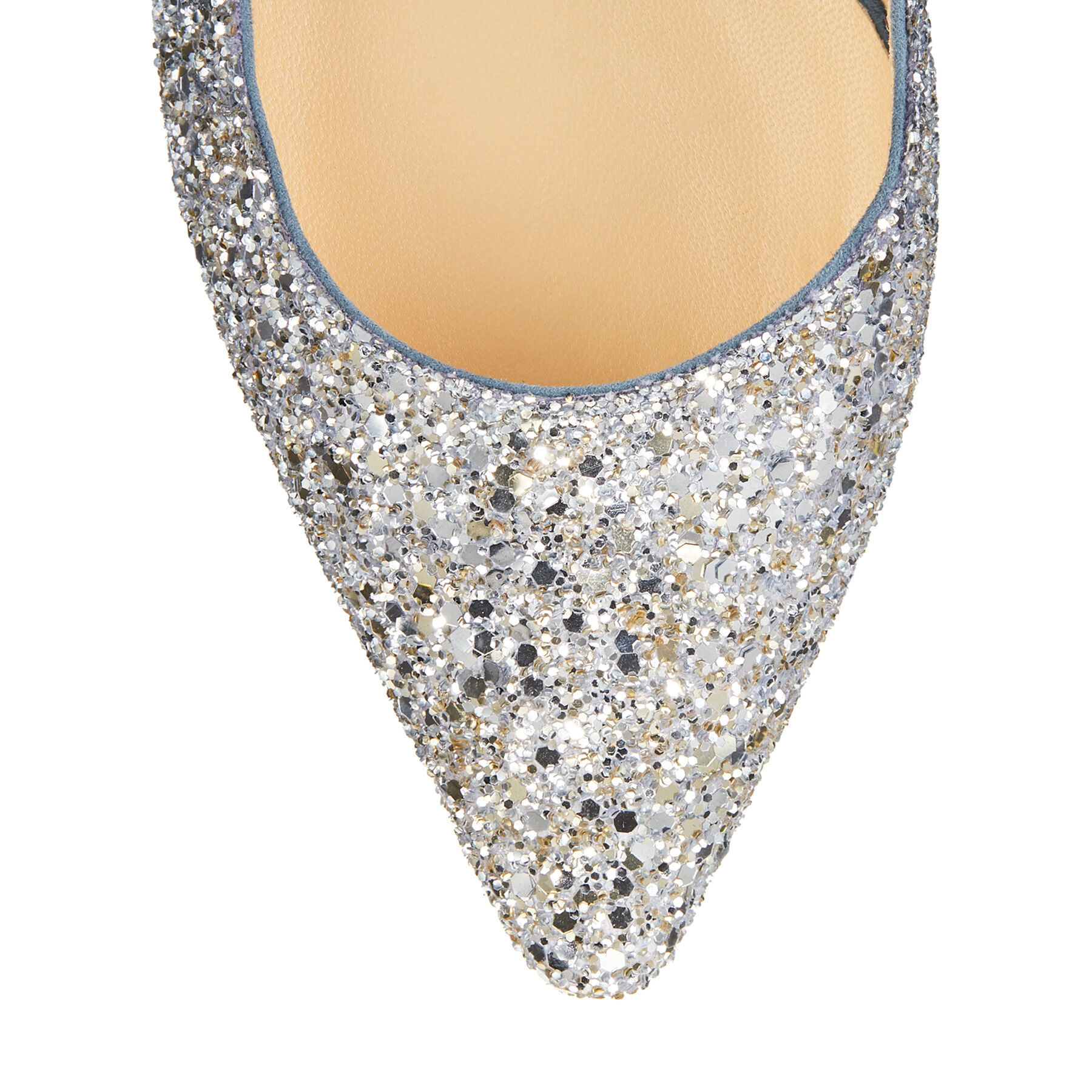 Jimmy Choo Romy 60 Glitter Pumps In Nude