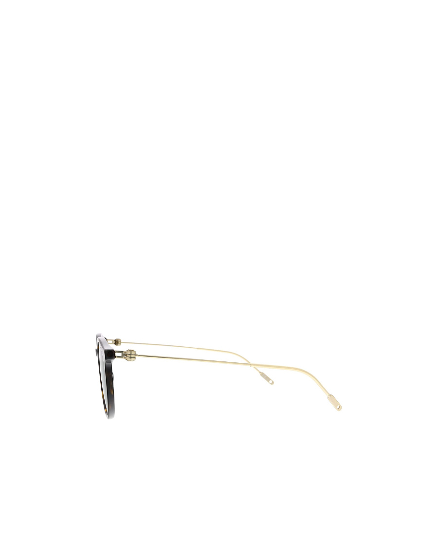 Montblanc Round Sunglasses In Brown
