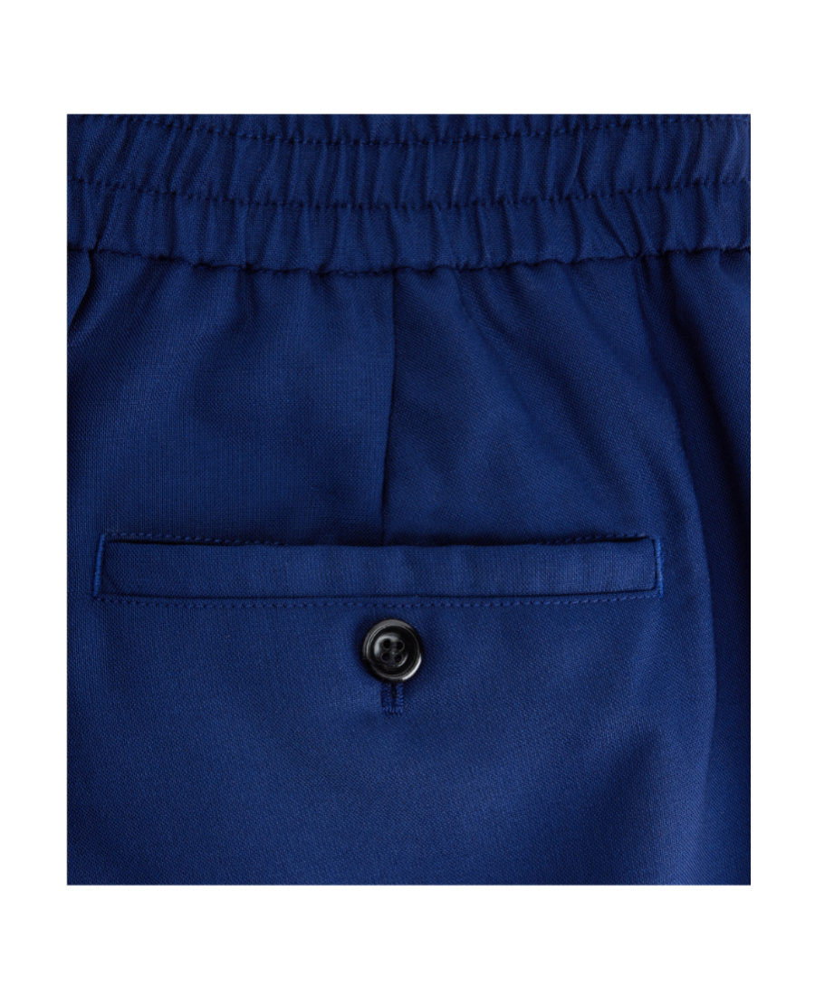 AMI ALEXANDRE MATTIUSSI STRAIGHT-LEG WOOL SHORTS