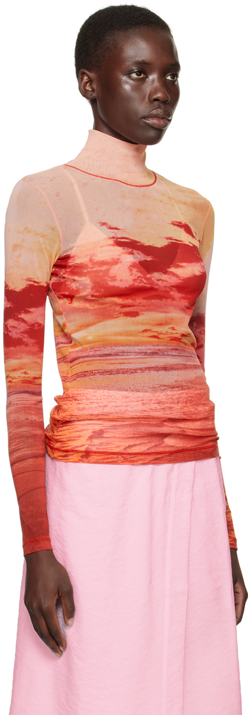 MAISON KITSUNÉ SUNSET LANDSCAPE TURTLENECK