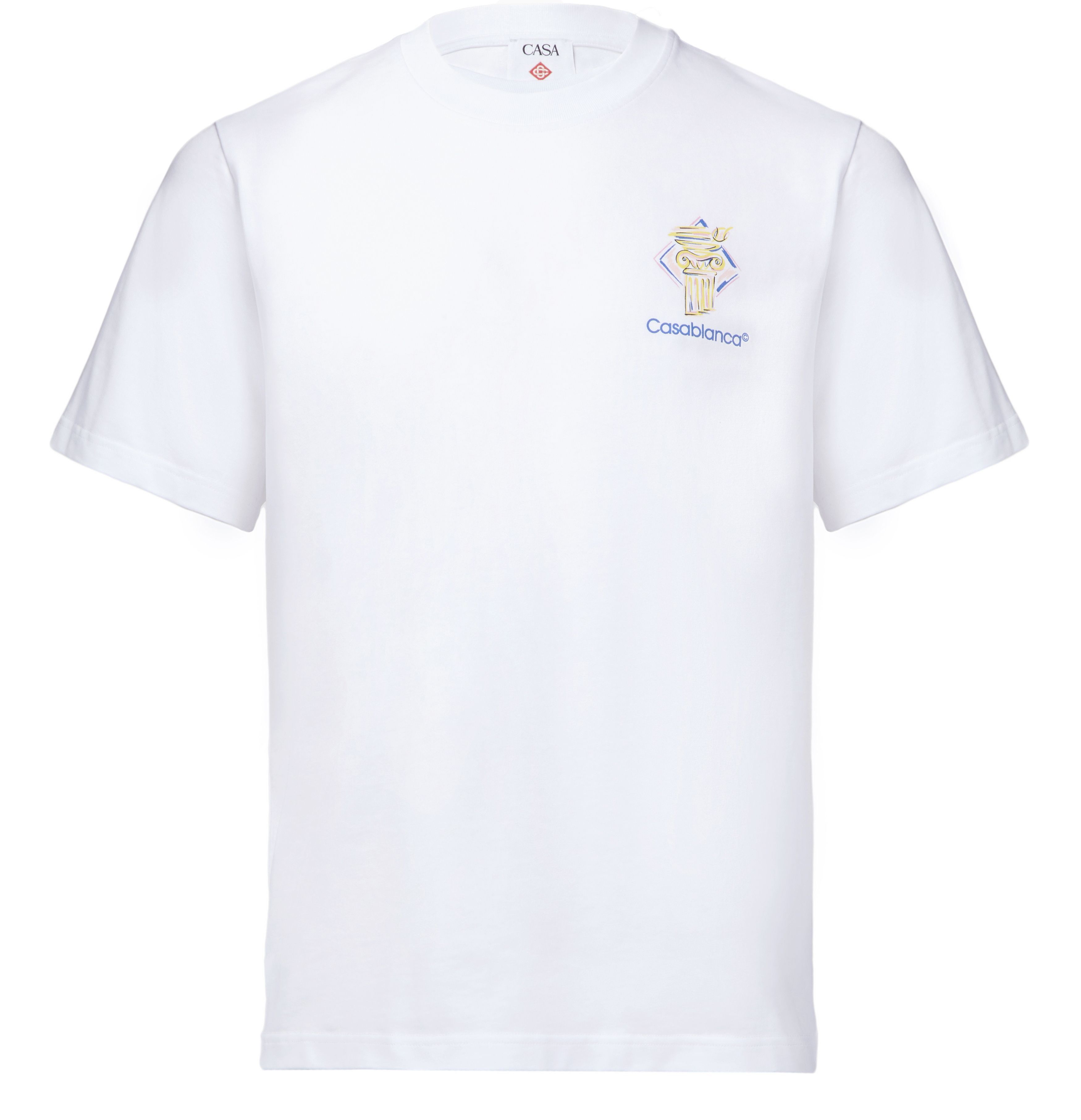Shop Casablanca Short-sleeved T-shirt In White