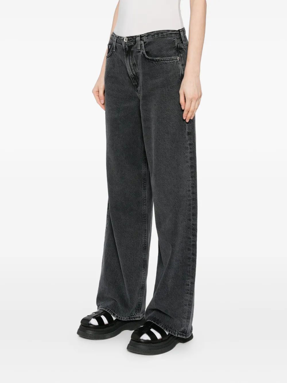 Agolde Arc Jeans In Gray