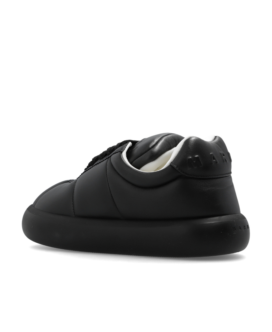 Marni Bigfoot 2.0 Padded Leather Sneakers In Black