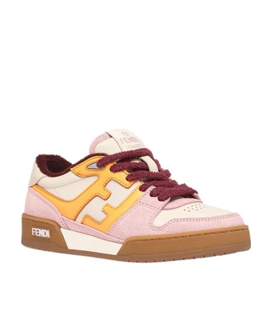 Fendi Match Panelled Low-top Trainers In Multicolor