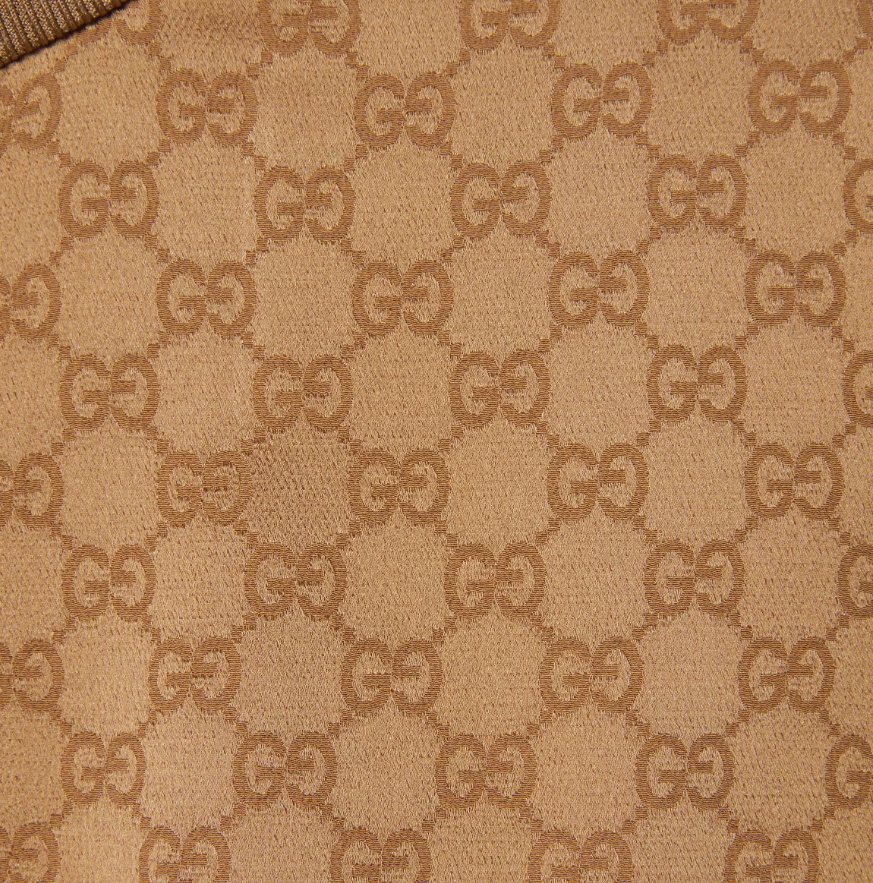 Gucci Gg Jacquard Zipped Jacket In Nude