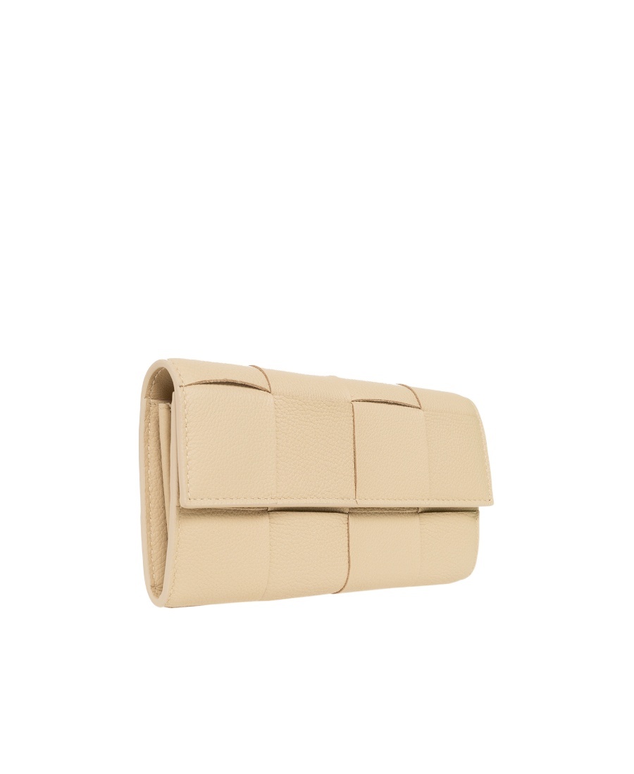 BOTTEGA VENETA MAXI INTRECCIATO LEATHER PURSE