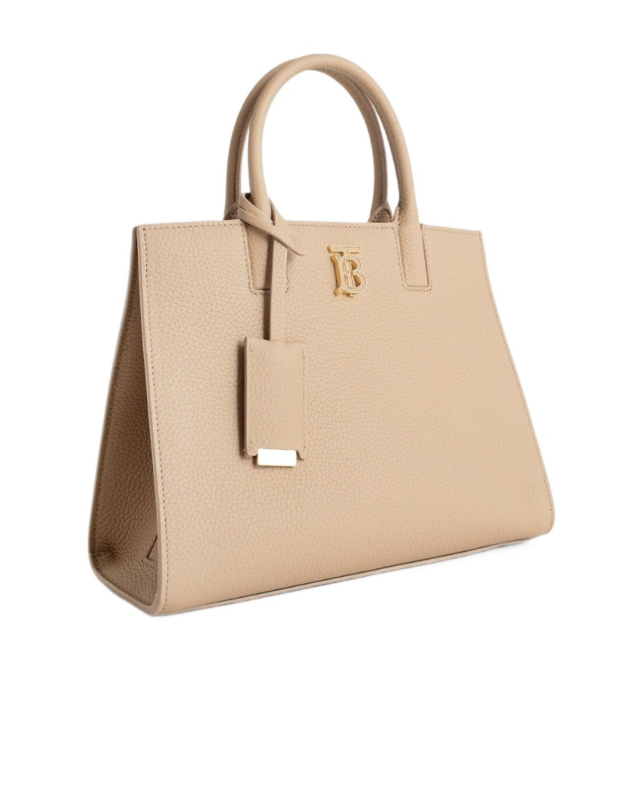 Burberry Frances Leather Tote Bag In Nude