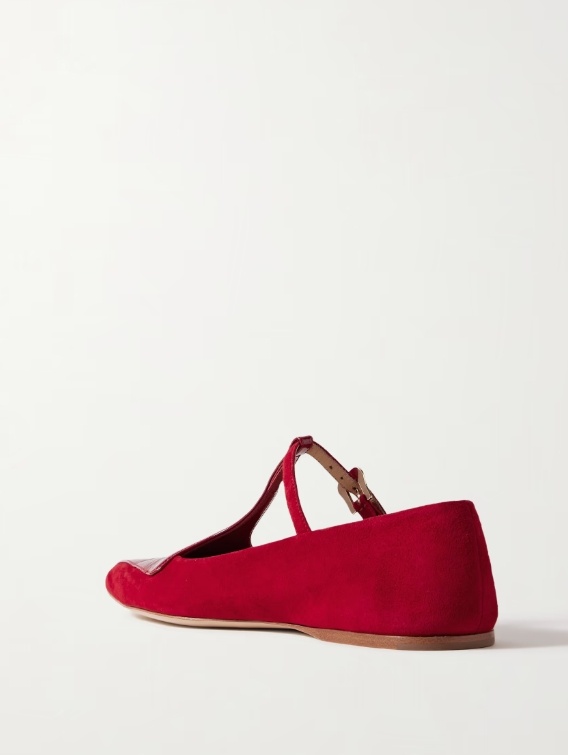 Gabriela Hearst Pointed Toe Flats In Red