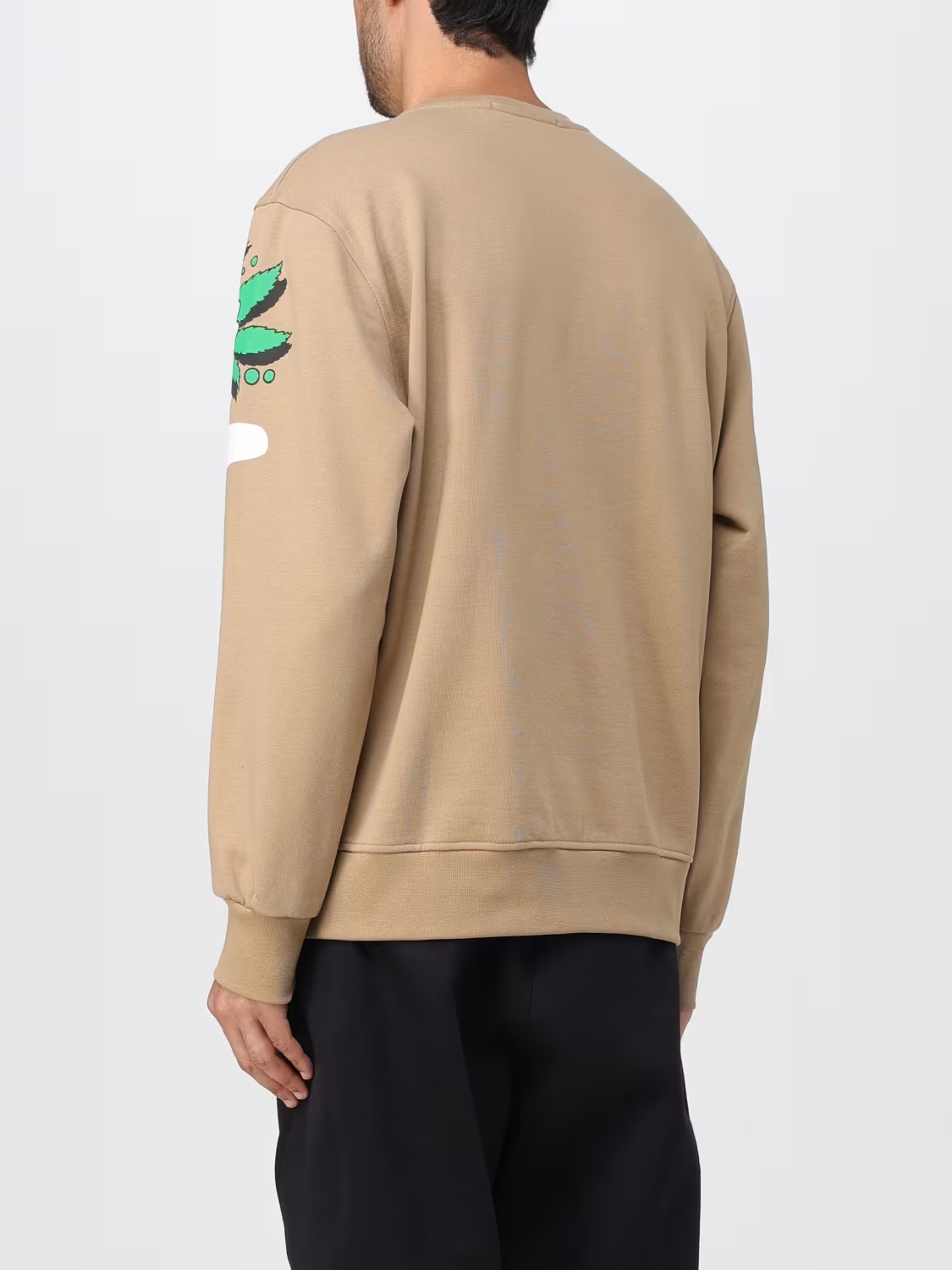 Barrow Logo-print Cotton Sweatshirt In Nude