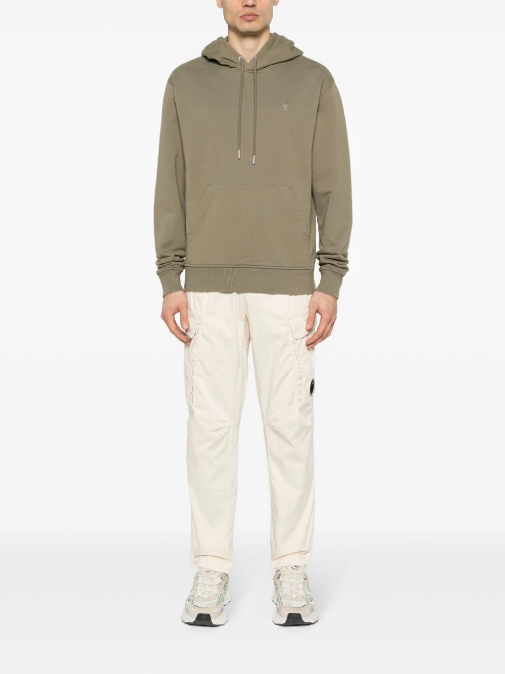 C.p. Company Stretch-cotton Tapered Cargo Trousers In White