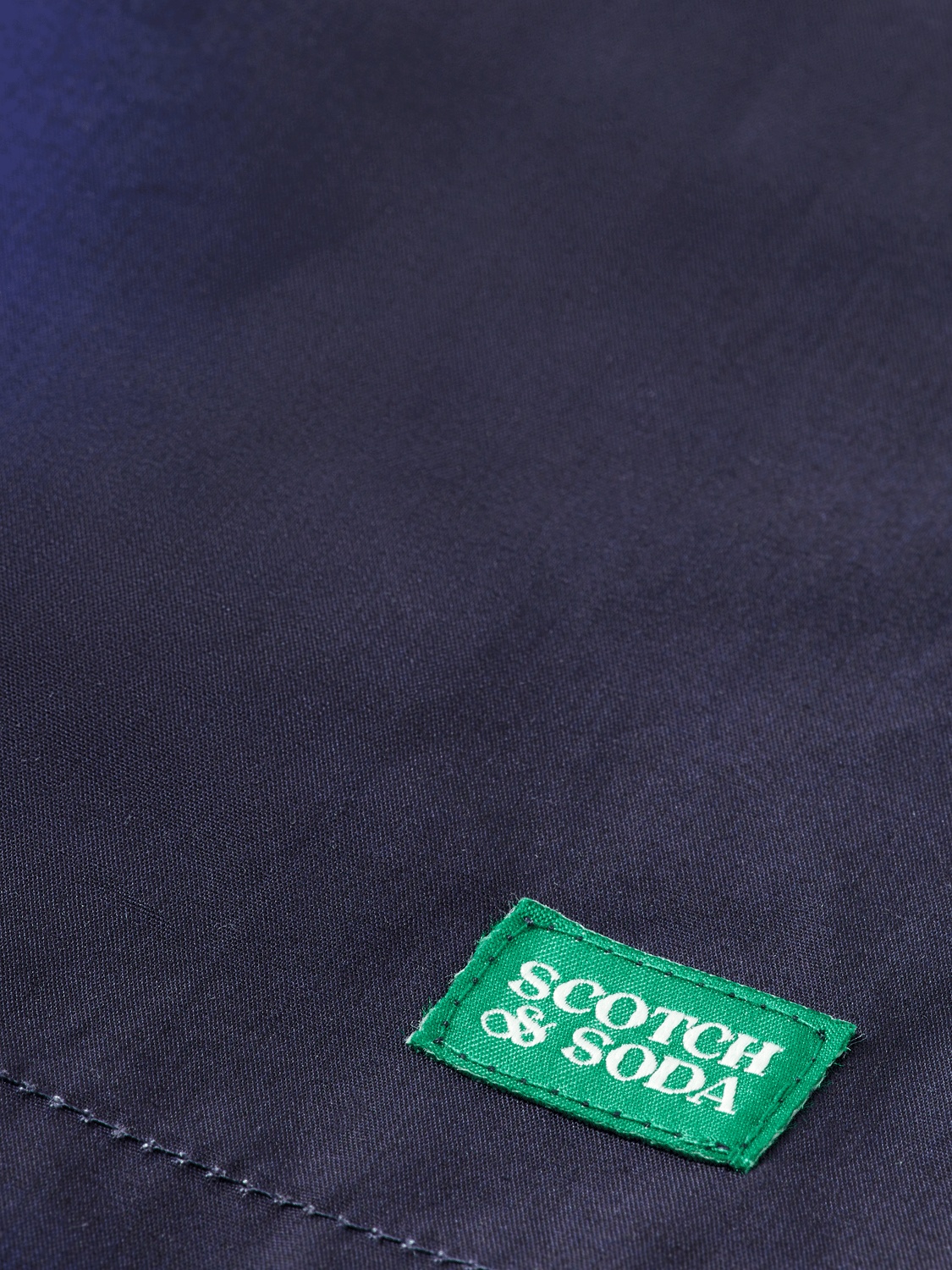 Shop Scotch & Soda Baseball Printed Swimming Trunks In Black
