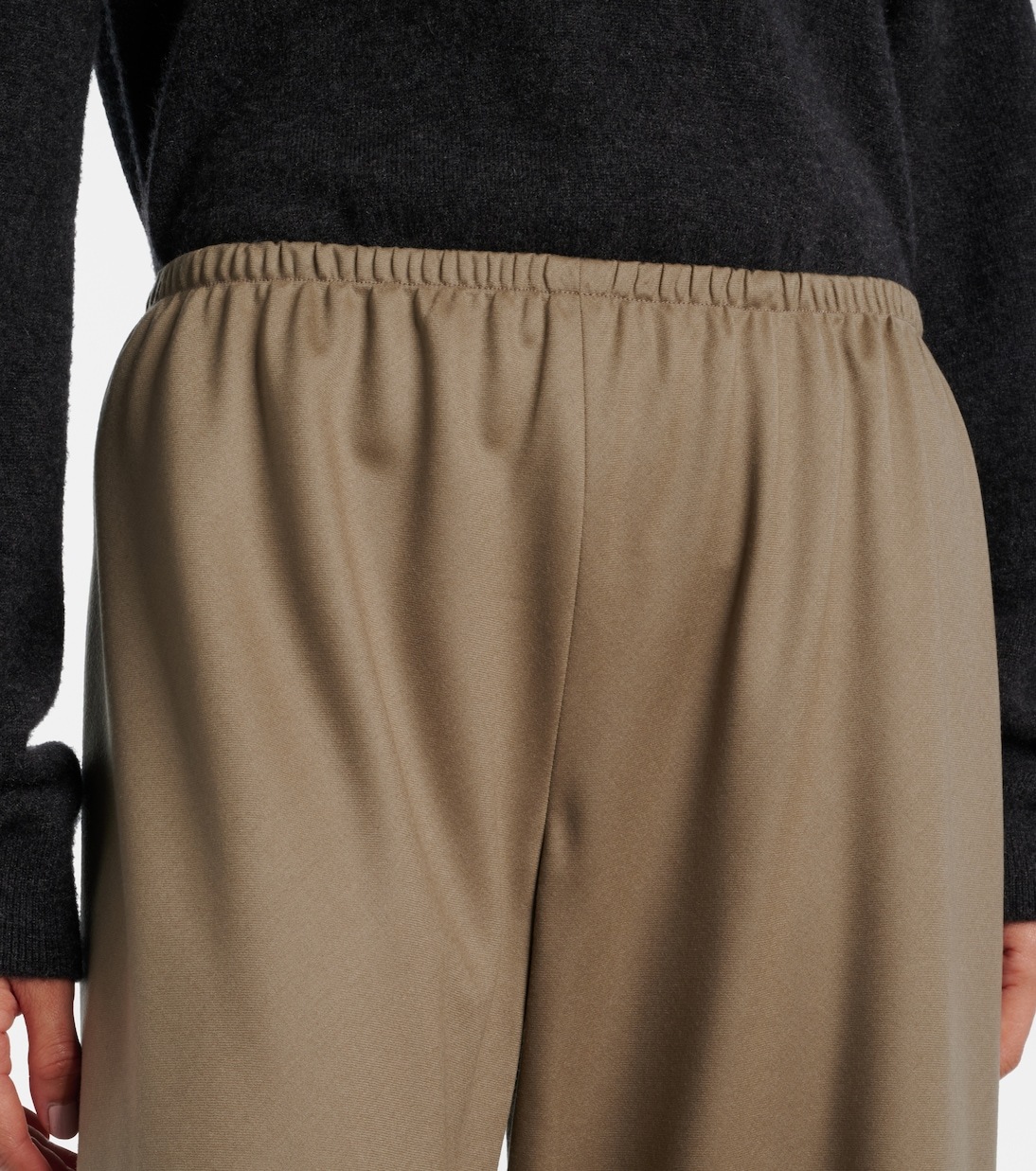 The Row Gala Virgin Wool Wide-leg Pants In Brown