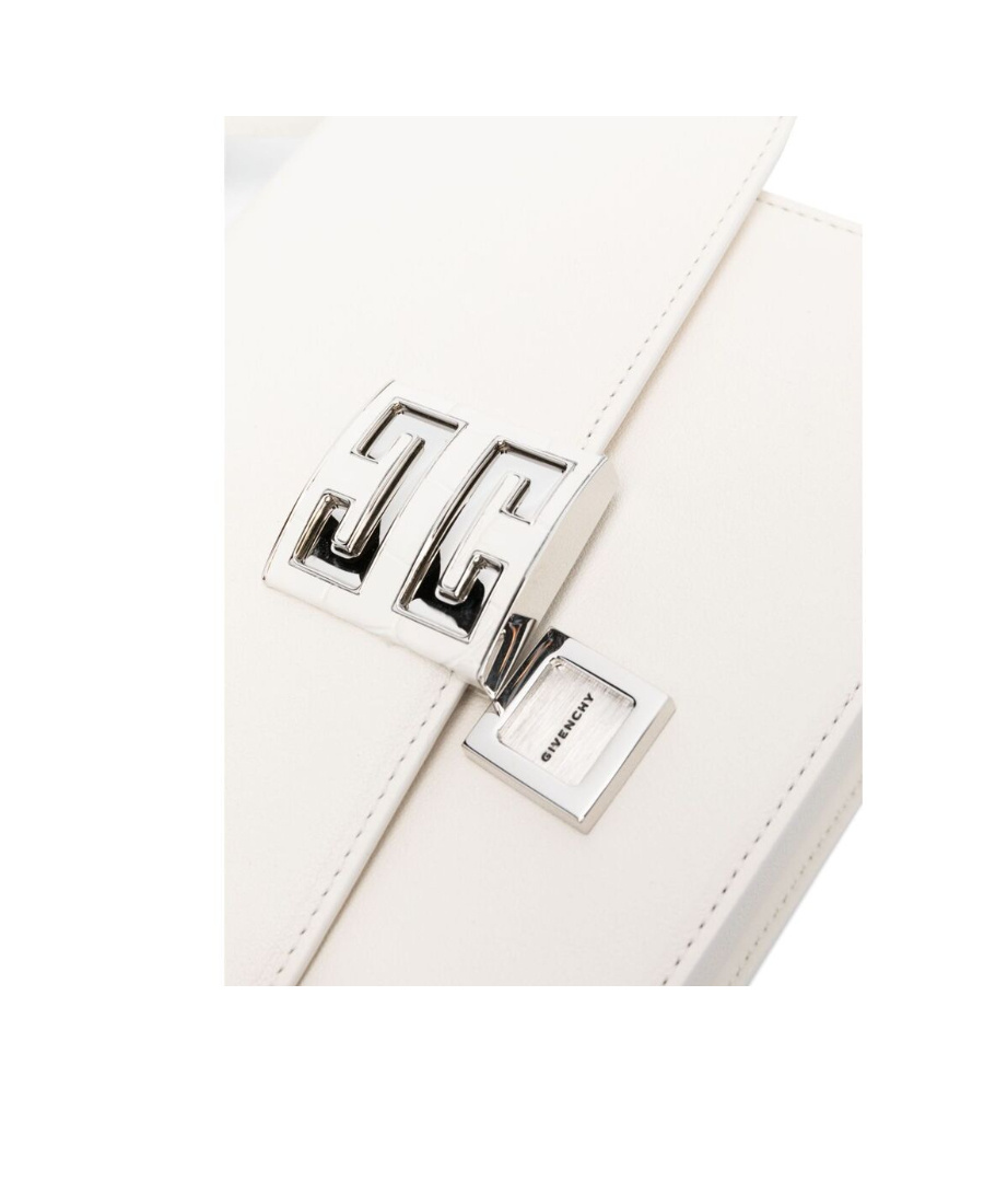 Givenchy Medium 4g Leather Crossbody Bag In White