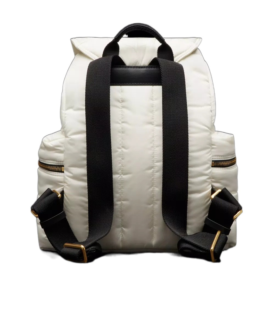 Moncler Logo Backpack In White