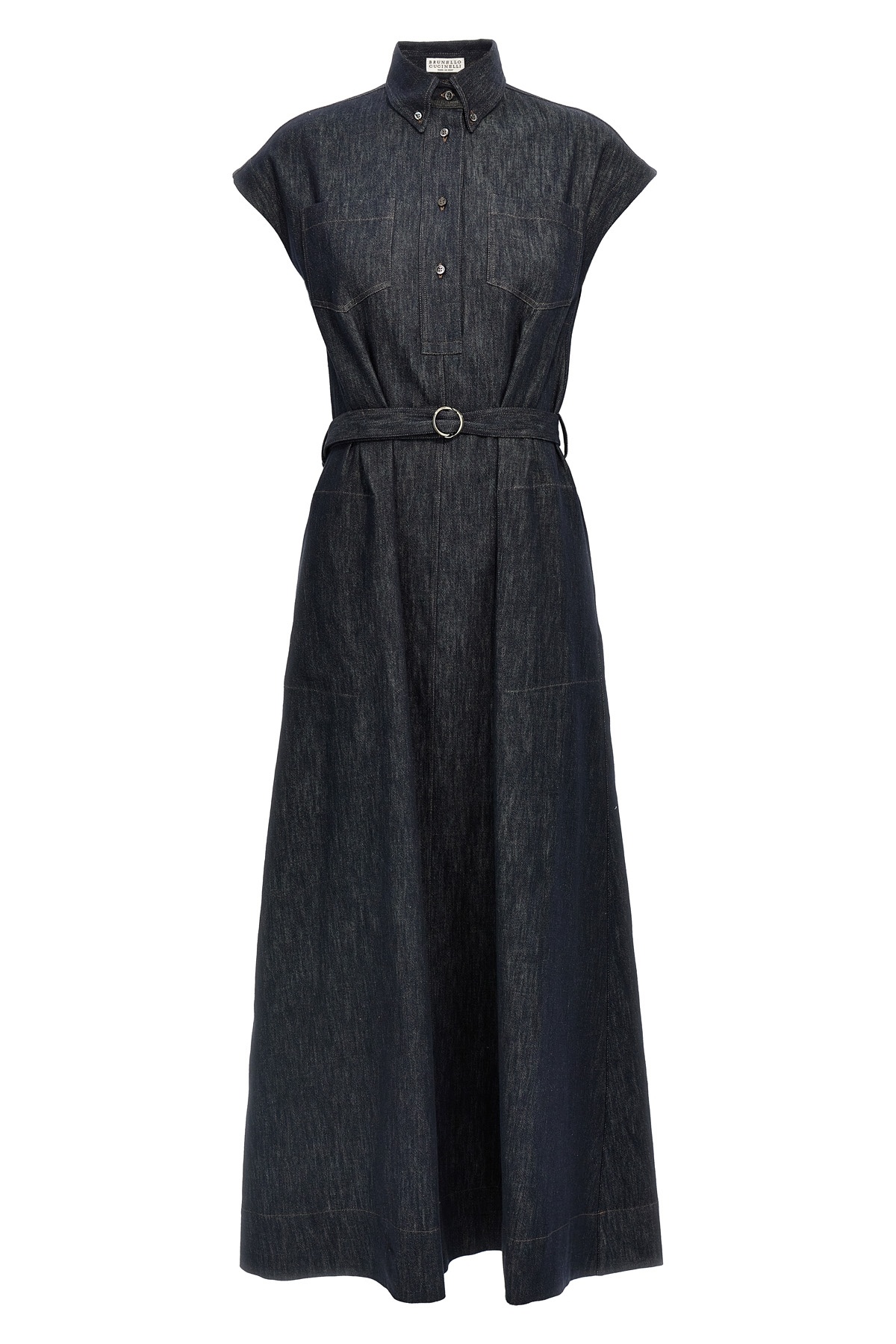 Brunello Cucinelli Denim Dress In Black