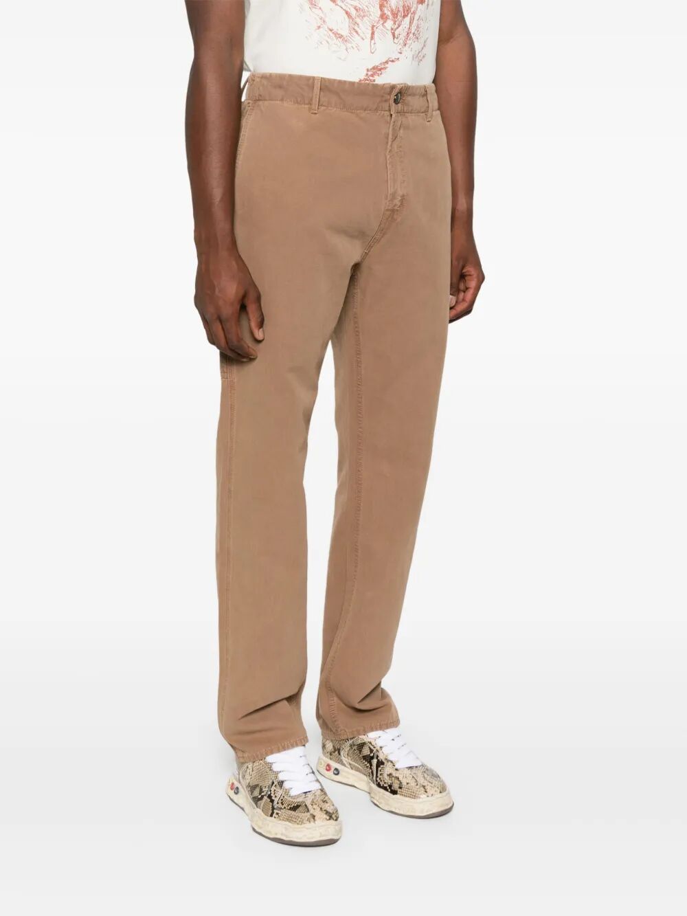 7 For All Mankind Logo Casual Pants In Brown