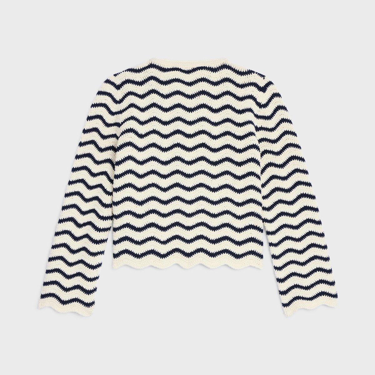 Celine Cardigan Jacket In Crochet Cotton In Multi