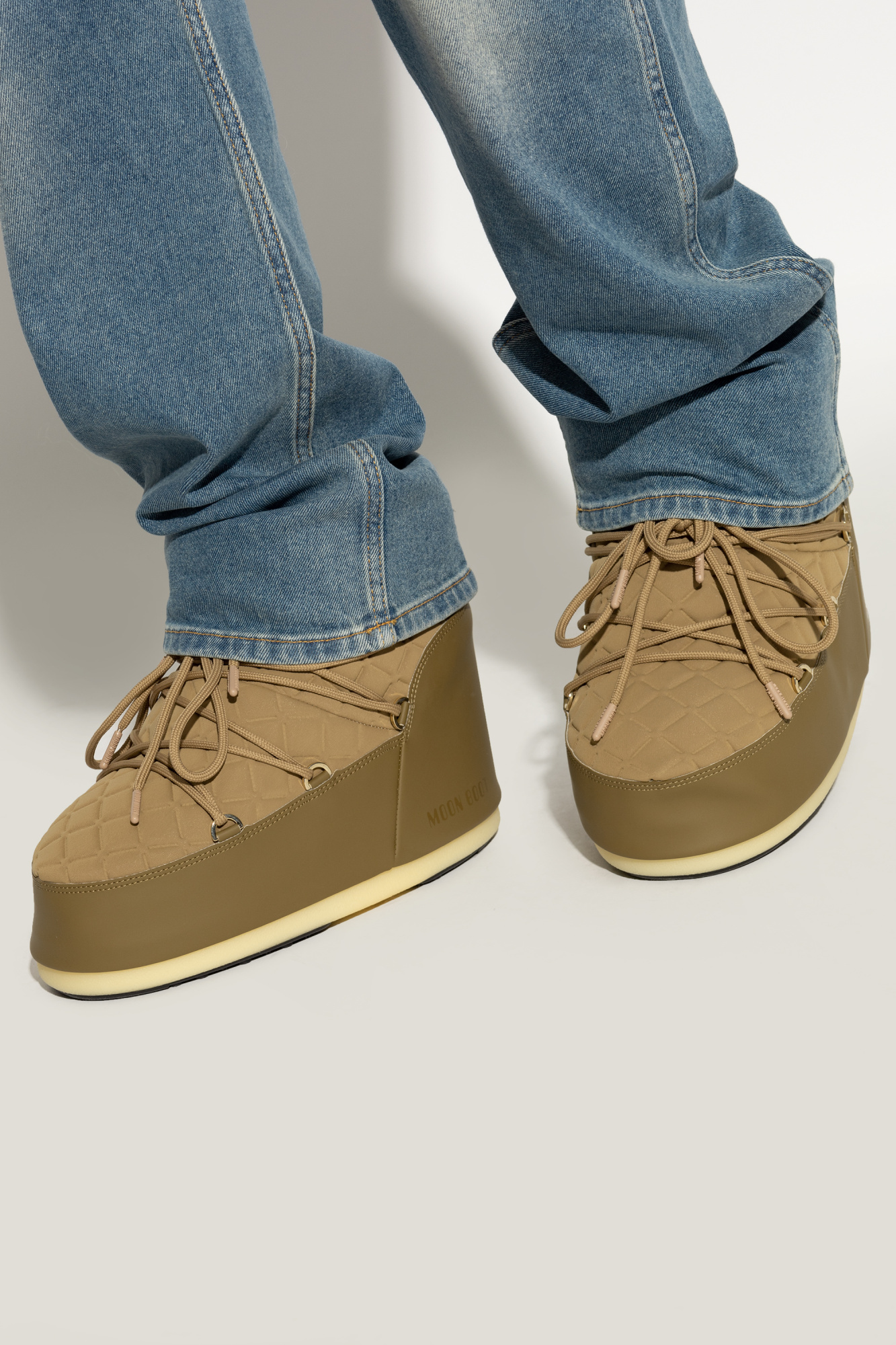 Moon Boot Icon Low Quilt Boot In Brown