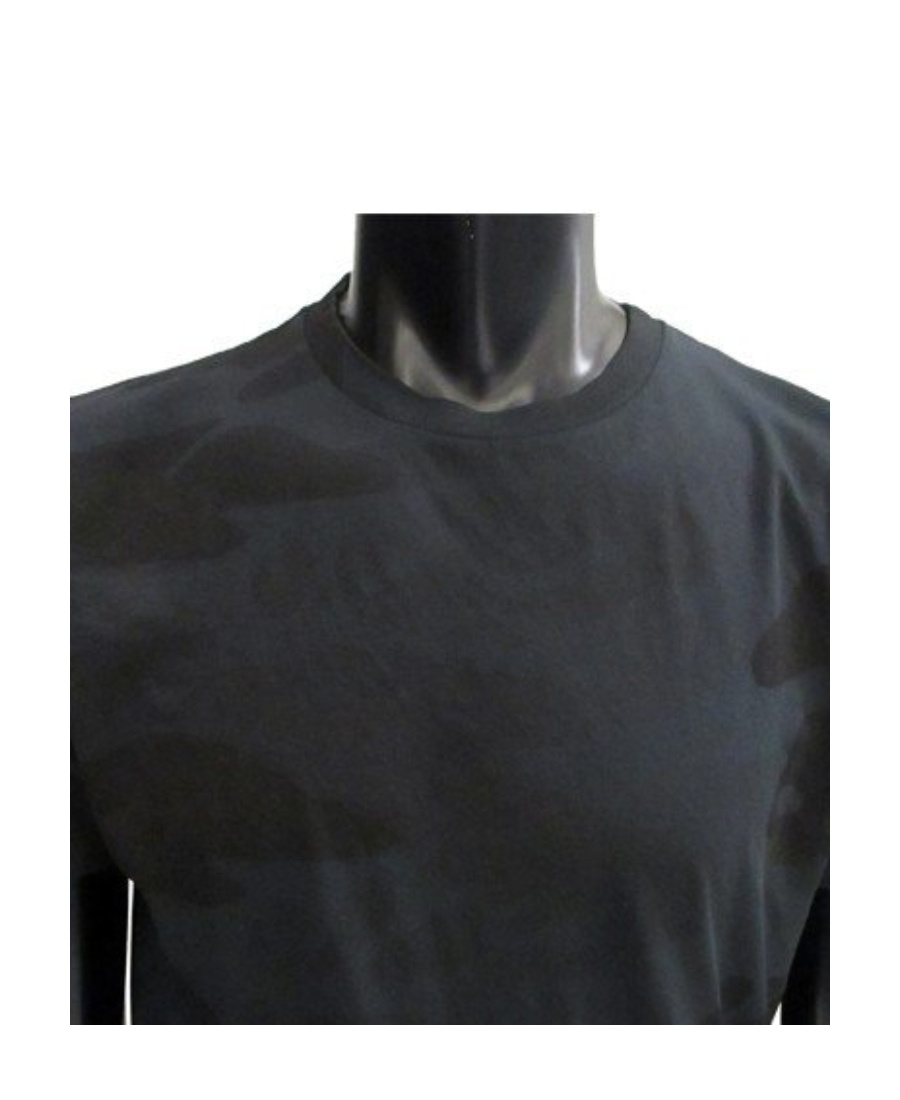 Hydrogen T-shirt With Round Neck And Short Sleeves In Black