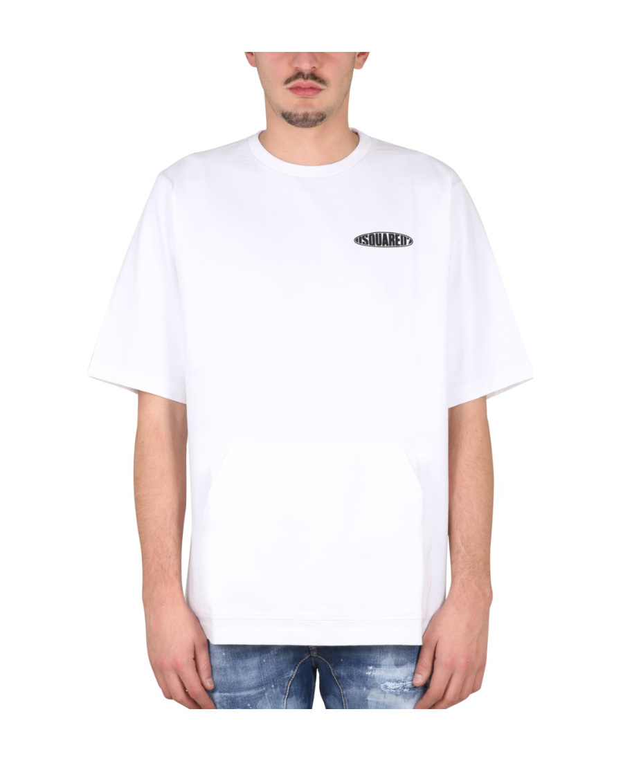 Dsquared2 Dsquared Men Surf Board Skater T-shirt In White