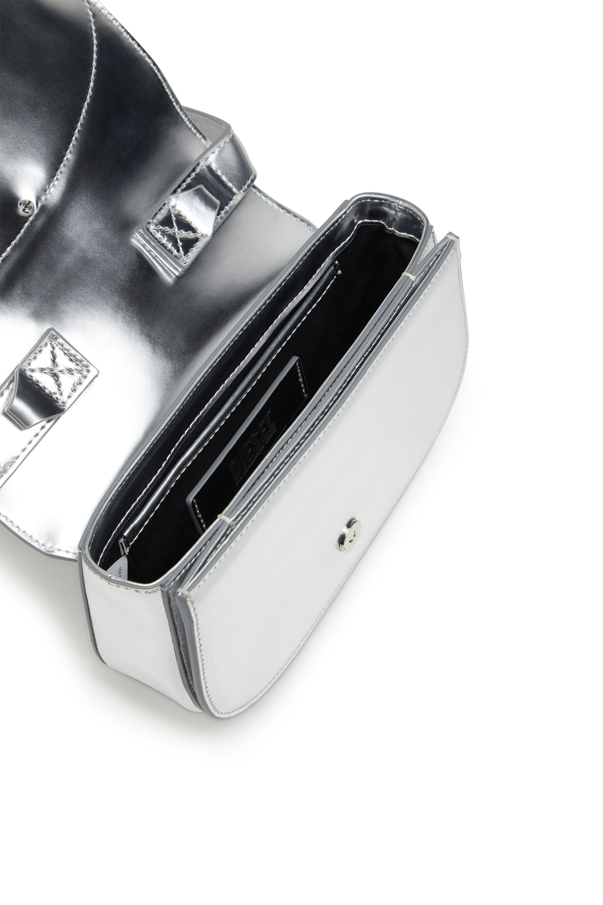 Diesel Luxurious Leather Shoulder Bag 1dr In White