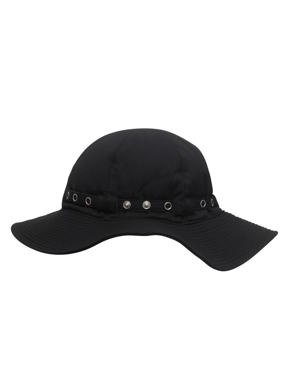 Sacai Suiting Metro Bucket Hat In Black