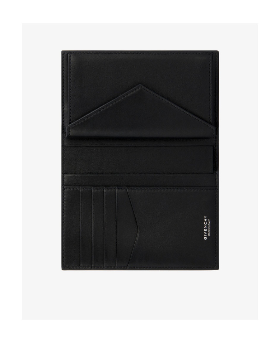 Givenchy Logo-print Bi-fold Leather Wallet In Black