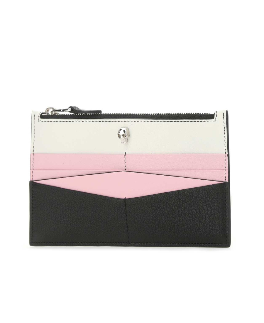 Alexander Mcqueen Colour Block Zip Wallet