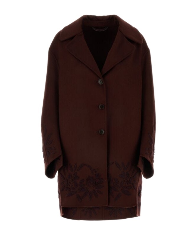 ERMANNO SCERVINO MOTIF-EMBROIDERED COAT