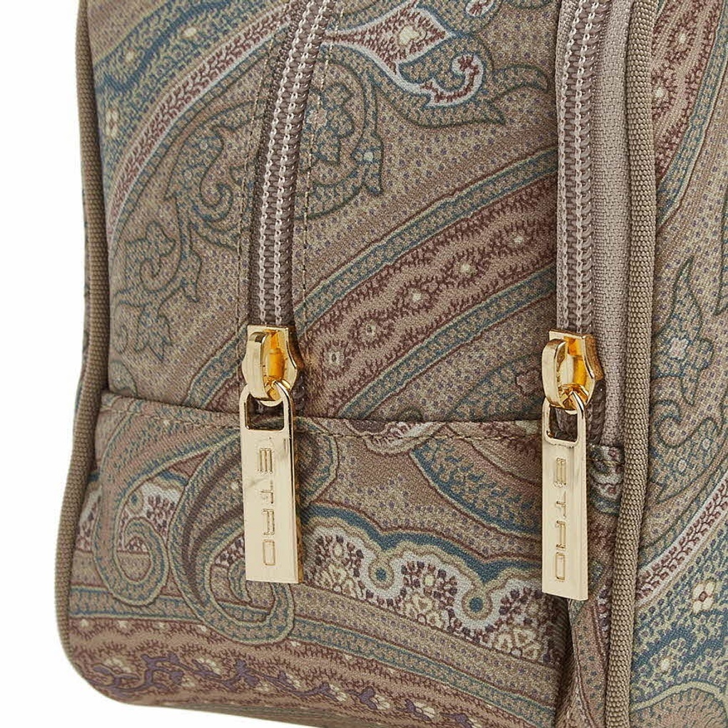 Etro Logo Clutch In Multicolor
