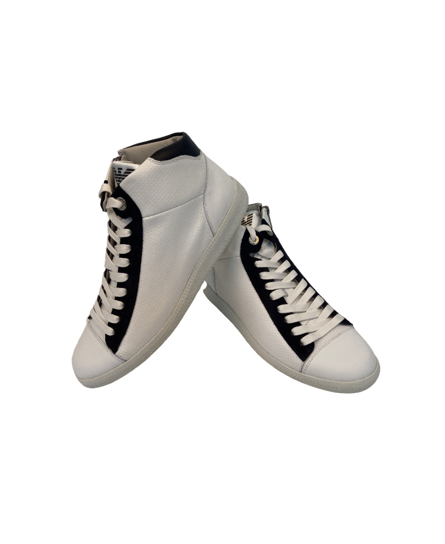 Emporio Armani Logo Details Casual Sports Shoes In Multicolor