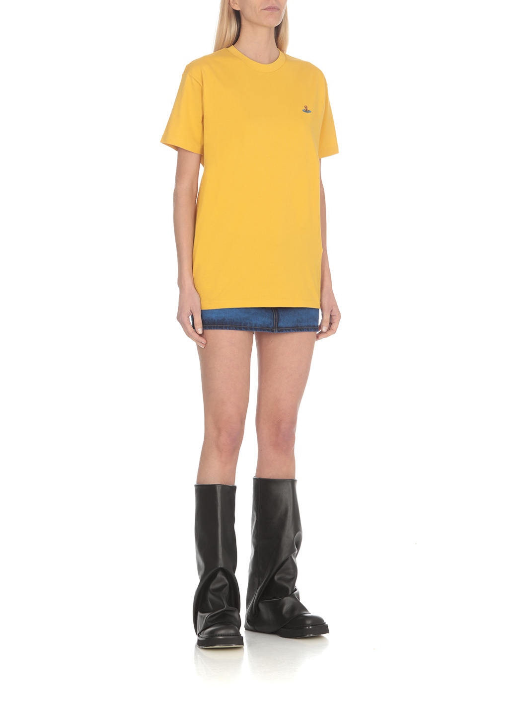 Vivienne Westwood Classic Orb T-shirt In Yellow