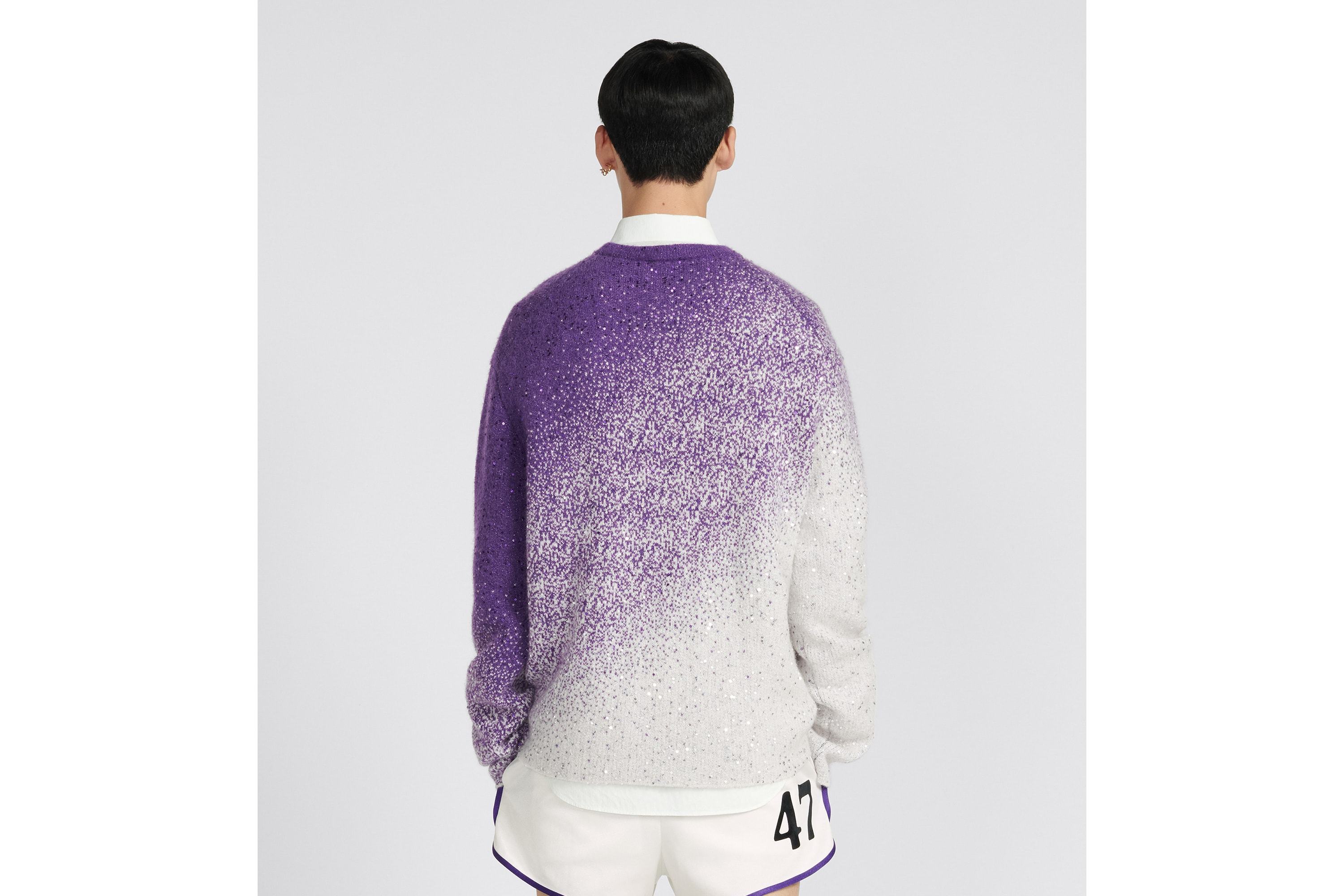 Dior Round Neck Sweater In Purple